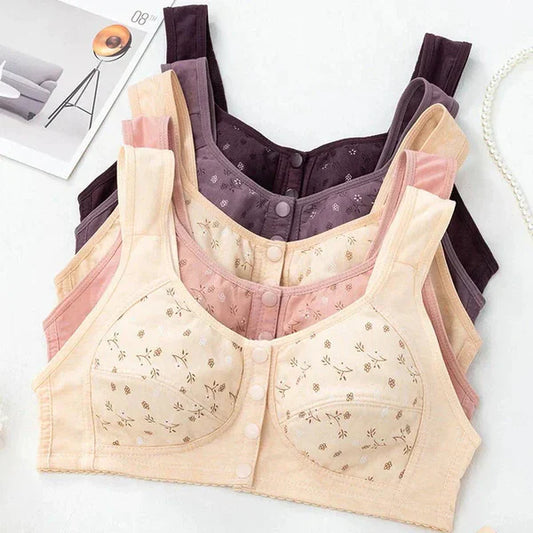 Pack of-3 New Anti Sagging Front Open Cooling Cotton Bra